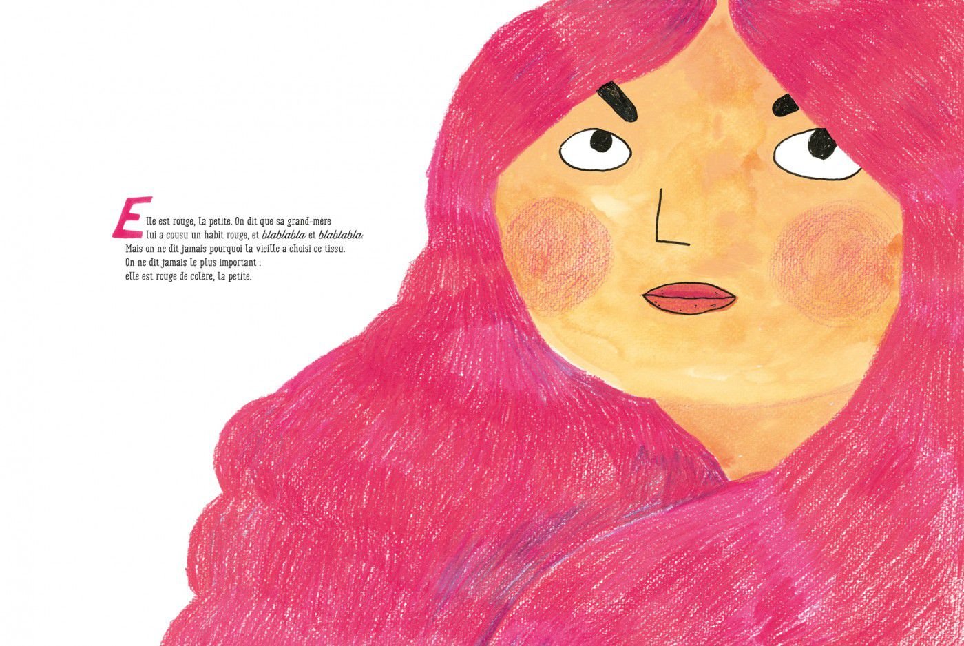 La petite rouge courroux / Raphaël Frier, ill. Victoria Dorche - Sarbacane, 2021